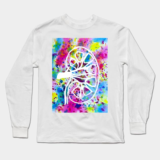 Funfetti Kidney (Original) Long Sleeve T-Shirt by ayemfid